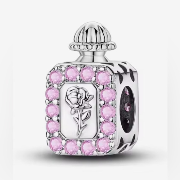 Pandora Jewelry - Silver and Pink Sparkle Perfume Bottle Charm